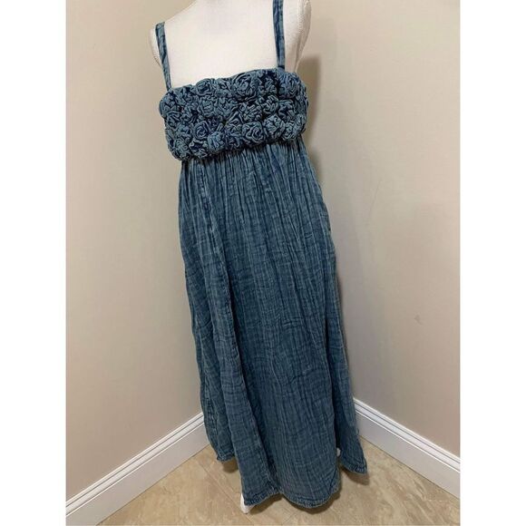 New Free People Dolly Midi Dress Size L - Picture 2 of 8